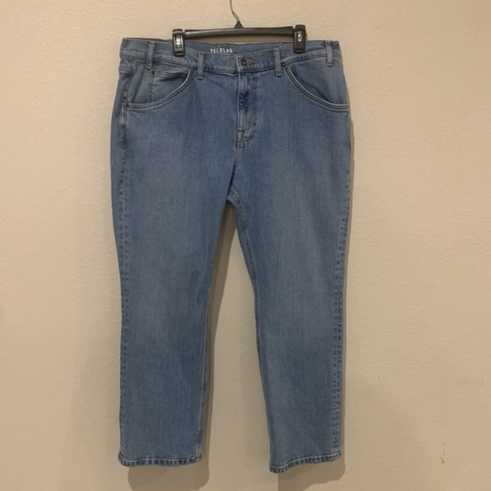 Tecovas Rugged Relaxed Jeans Men's 38x29 Blue Straight Leg Western Denim